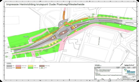 kaart N525 herinrichting 